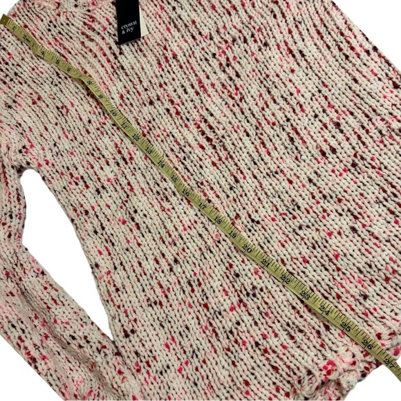 Crown and Ivy NWT bubble sleeve confetti sweater size S - Picture 12 of 12